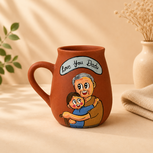 Grandfather and kid mug