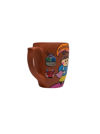 Fashion Designer's Mug, terracotta mug by Happy Earth Studio, view 3