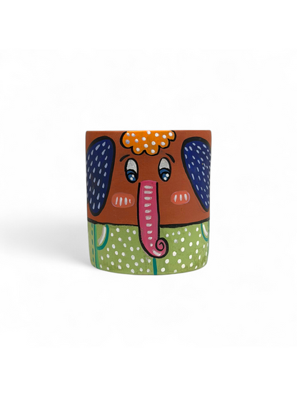 Little Ele Mini Planter Pot, terracotta planter by Happy Earth Studio, view 2
