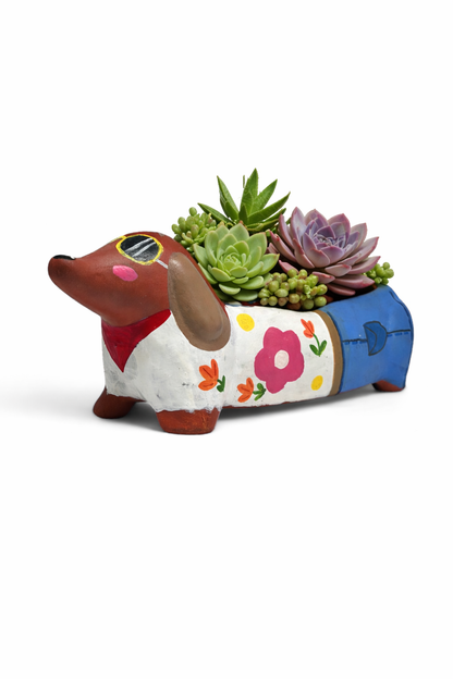 Little Hearts  Dog Planter