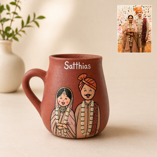 Photo Personalised Big Belly Mug - 2 Character