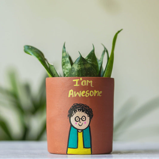 I am awesome planterpot