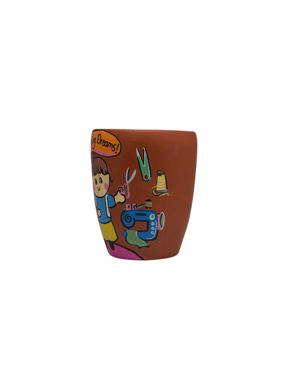 Fashion Designer's Mug, terracotta mug by Happy Earth Studio, view 4
